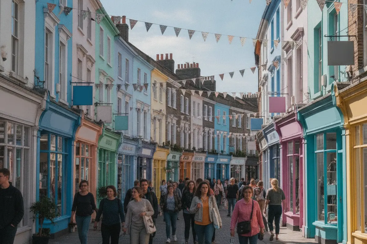 A colourful independent shopfront on a Brighton street